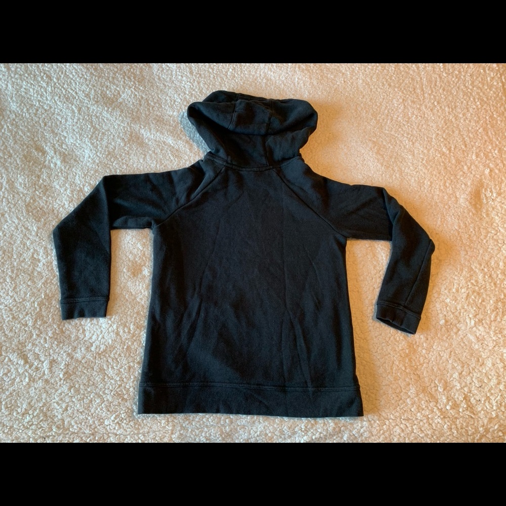 Nike Funnel Neck Black Hoodie Silver Logo Size XL - Picture 3 of 11